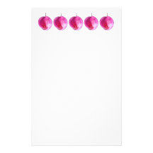 Lis roses papier à lettre customisable