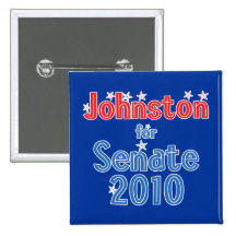 Lisa Johnston for Senate 2010 Star Design Button