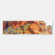 Lisbeth portrait, Customizable products Bumper Sticker