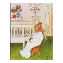 Lisbeth with a yellow tulip posters