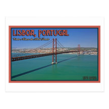 Lisbon - 25th of April Bridge Post Card