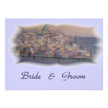 Lisbon wedding invitation