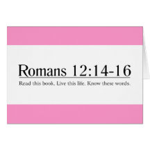 Lisez le 12h14 de Romains de bible - 16 Cartes De Vœux