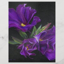 Lisianthus stickers full colour flyer
