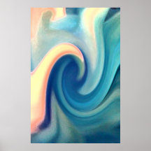 Lissez l'art abstrait de vague posters