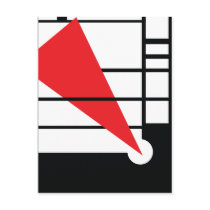 Lissitzky & Mondrain Postcard