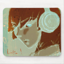 Listen ! mouse pad