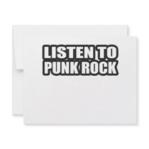 LISTEN TO PUNK ROCK MUSIC CUSTOM INVITATIONS