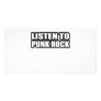 LISTEN TO PUNK ROCK MUSIC PERSONALIZED PHOTO CARD