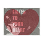 Listen To Your Heart Post Card