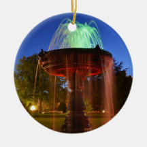 Lit Water Fountain Christmas Tree Ornament