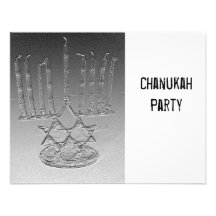 Lite the Chanukah candles Custom Invitations