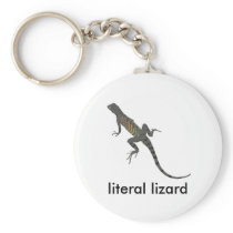 literal lizard keychain