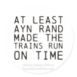 Literary Genius: Ayn Rand Trains stickers