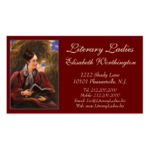 Literary Ladies Bookshop, Book Fair, Book Club Business Card Template