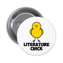 Literature Chick Buttons