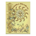 Litha Sun Postcard