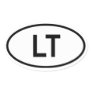 Lithuania "LT" Oval Sticker