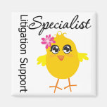 Litigation Support Specialist Chick Refrigerator Magnets