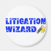 Litigation Wizard Refrigerator Magnet