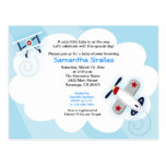 Little Aviator Airplane Baby Shower Post Card