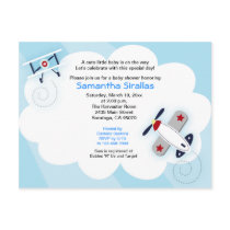 Little Aviator Airplane Baby Shower Post Card
