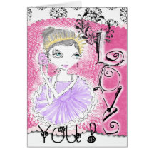 Little Ballerina Love You! Card