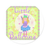 Little Ballerina   Round Sticker
