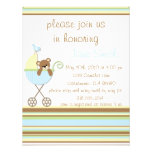 Little Bear Blue Baby Shower Invitation