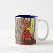 Little Bear & Family at His First Piano Lesson Mug