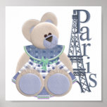 Little Bear in Paris Poster