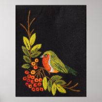 Little Bird Platinum Gloss Canvas Print