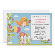 Little Birdie Birthday Party Invitation