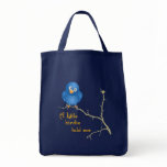 Little Birdie Momism Grocery Tote Canvas Bags