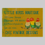 Little Birds Boutique Boho Business Card business cards