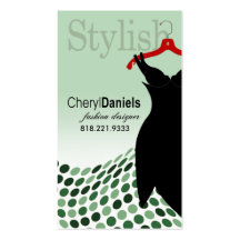 "Little Black Dress" Fashion Designer, Stylist Business Card