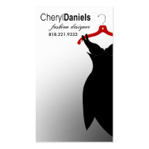"Little Black Dress" Fashion Designer, Stylist Business Cards