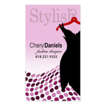"Little Black Dress" Fashion Designer, Stylist Business Card