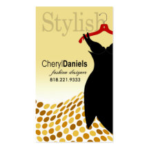 "Little Black Dress" Fashion Designer, Stylist Business Cards