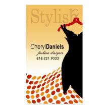 "Little Black Dress" Fashion Designer, Stylist Business Cards