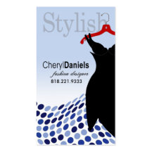 "Little Black Dress" Fashion Designer, Stylist Business Card