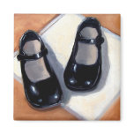 LITTLE BLACK GIRLS' SHOES MAGNET