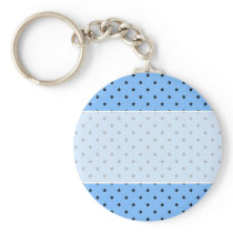 Little black stars on a light blue background. key chain