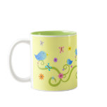 Little Blue Birdies Coffee Mug