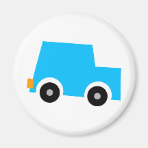 Little Blue Car Magnet