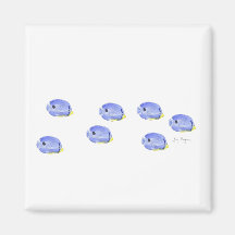 Little Blue Fish Magnet