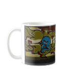 Little blue ghost graffiti mug