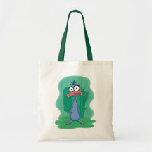 Little Blue Monster Tote Bag