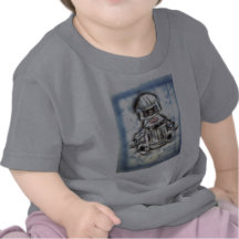 Little Blue Robot Tee Shirts