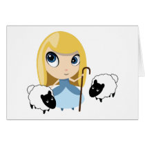 Little Bo Peep and her Sheep Greeting Cards